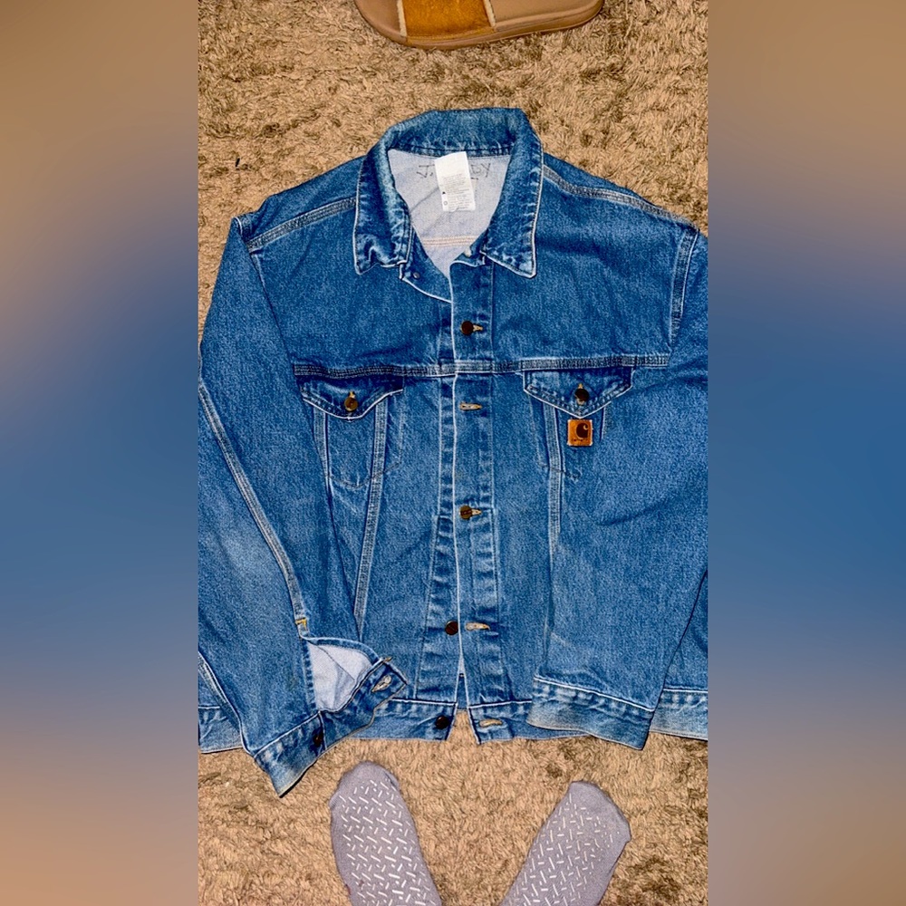 Vintage carharrt jean jacket